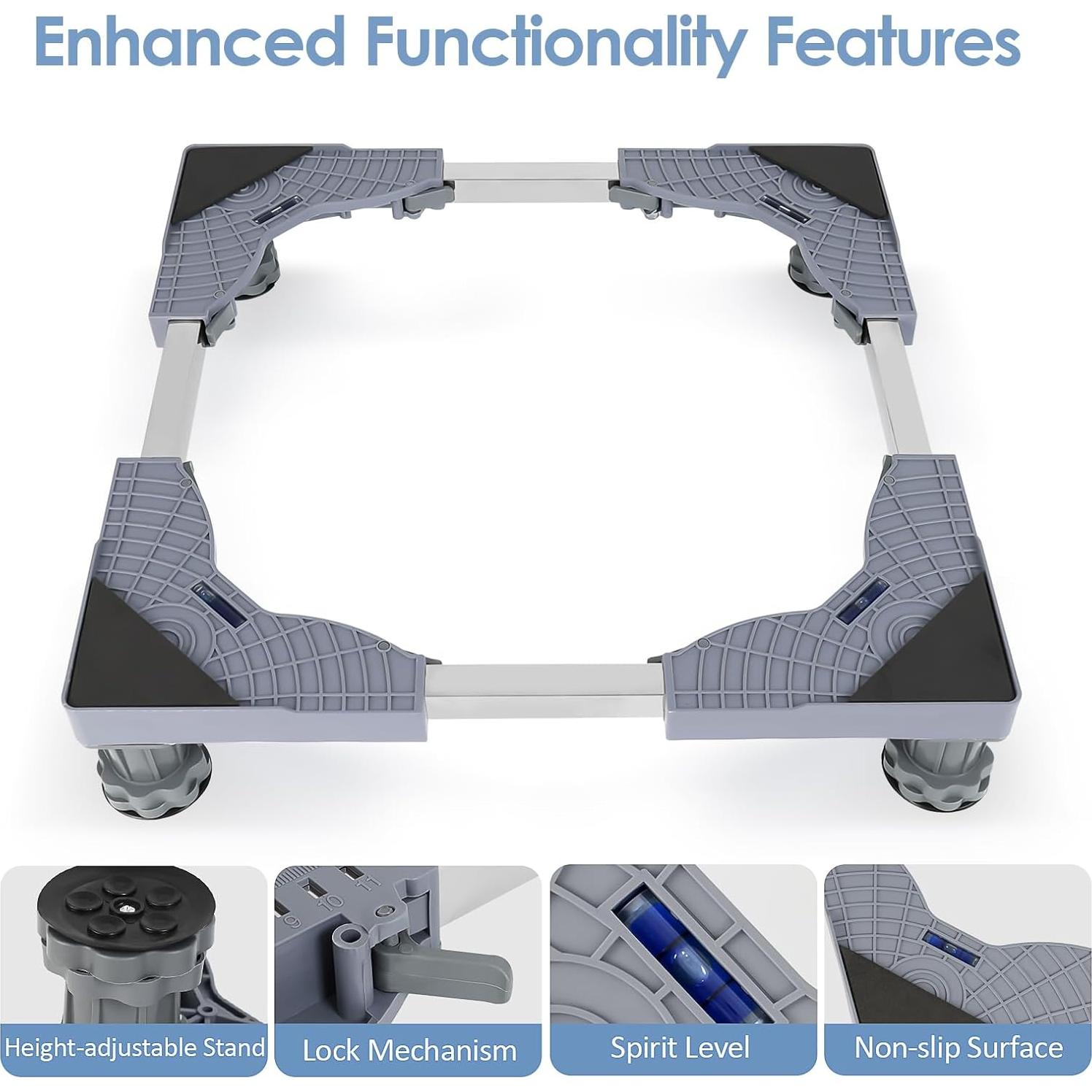 Soporte Ajustable para Mini Nevera TOHONFOO con Bandeja de Goteo