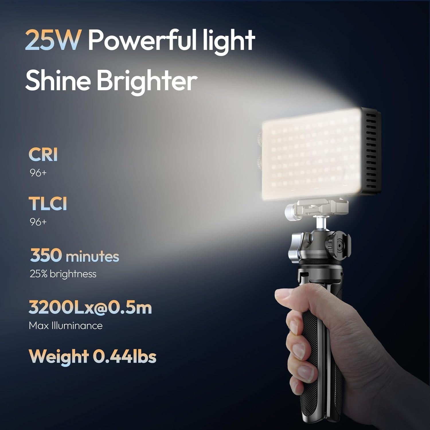 Luz de Video LED ULANZI PL25 Bi-Color 25W 3200Lux 2000mAh