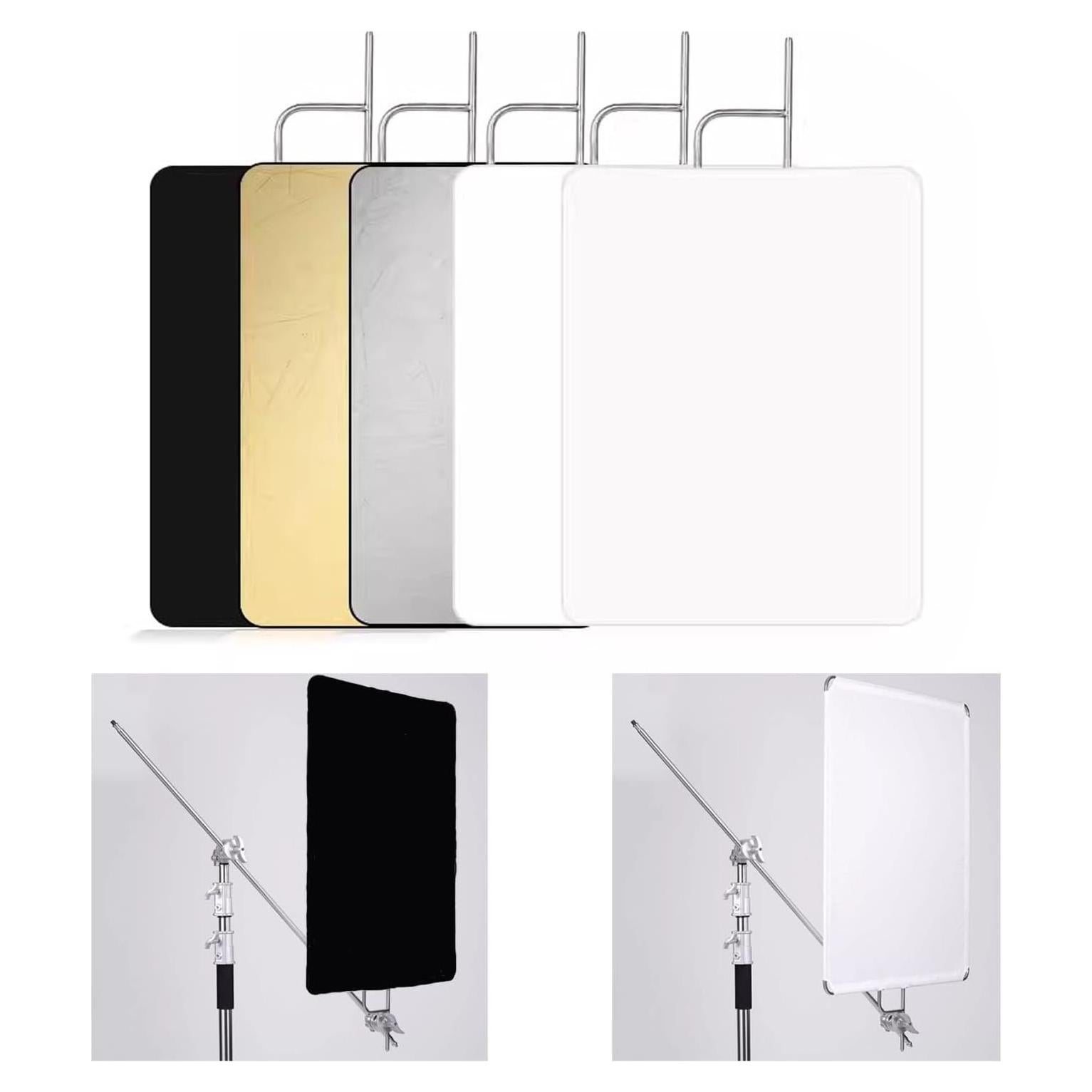 Kit de Panel Reflector de Luz 5-en-1 YUOCU 90x120cm Plegable