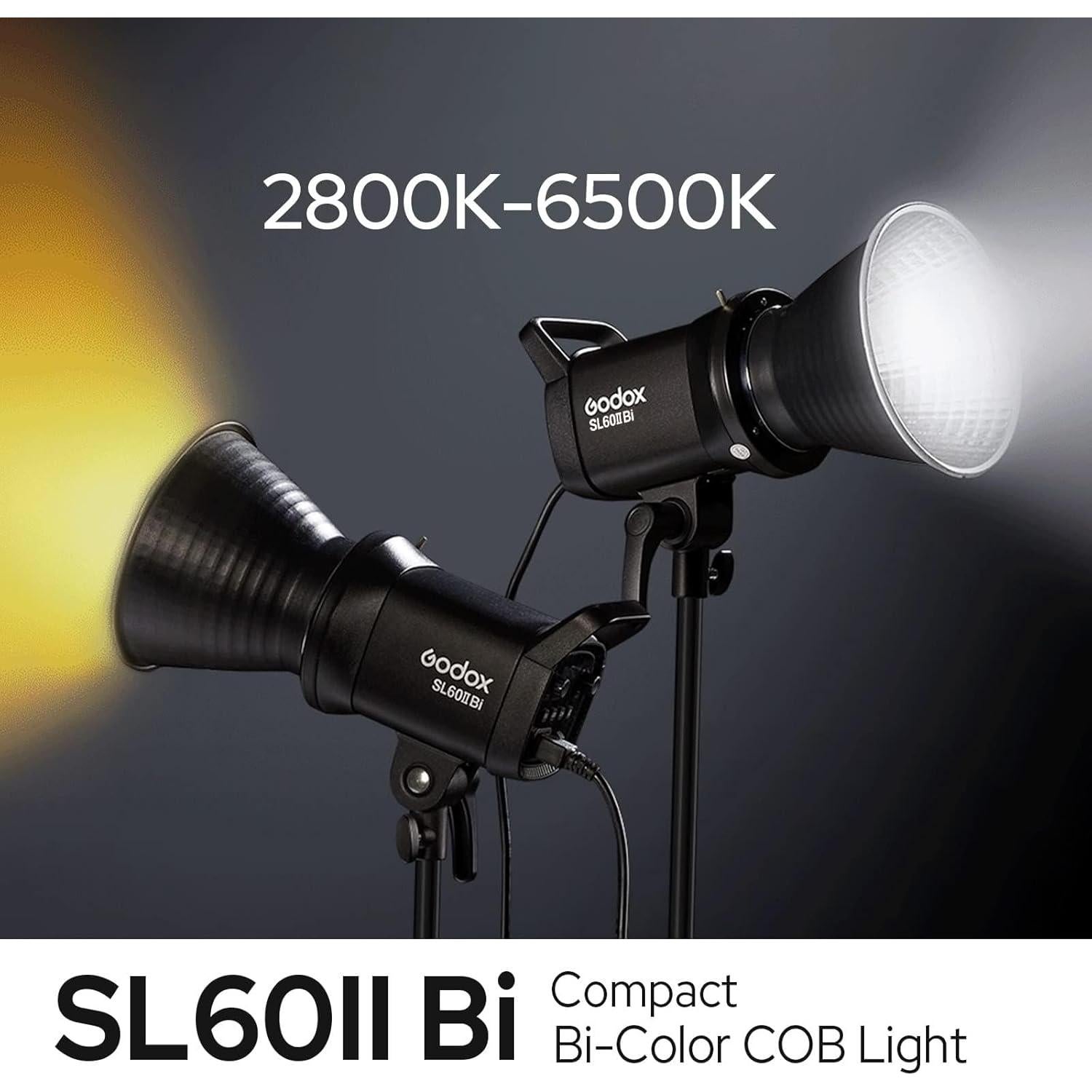 Luz LED Bi-Color Godox SL60IIBi 75W 2800K-6500K 25100Lux