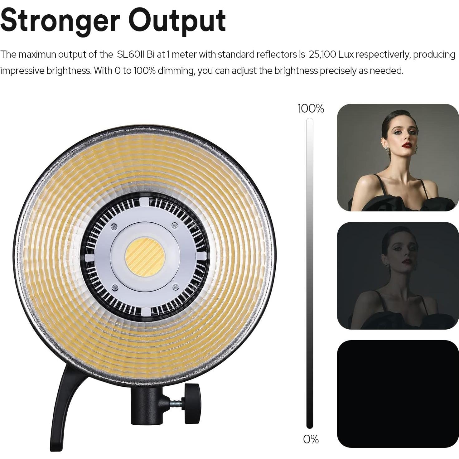 Luz LED Bi-Color Godox SL60IIBi 75W 2800K-6500K 25100Lux