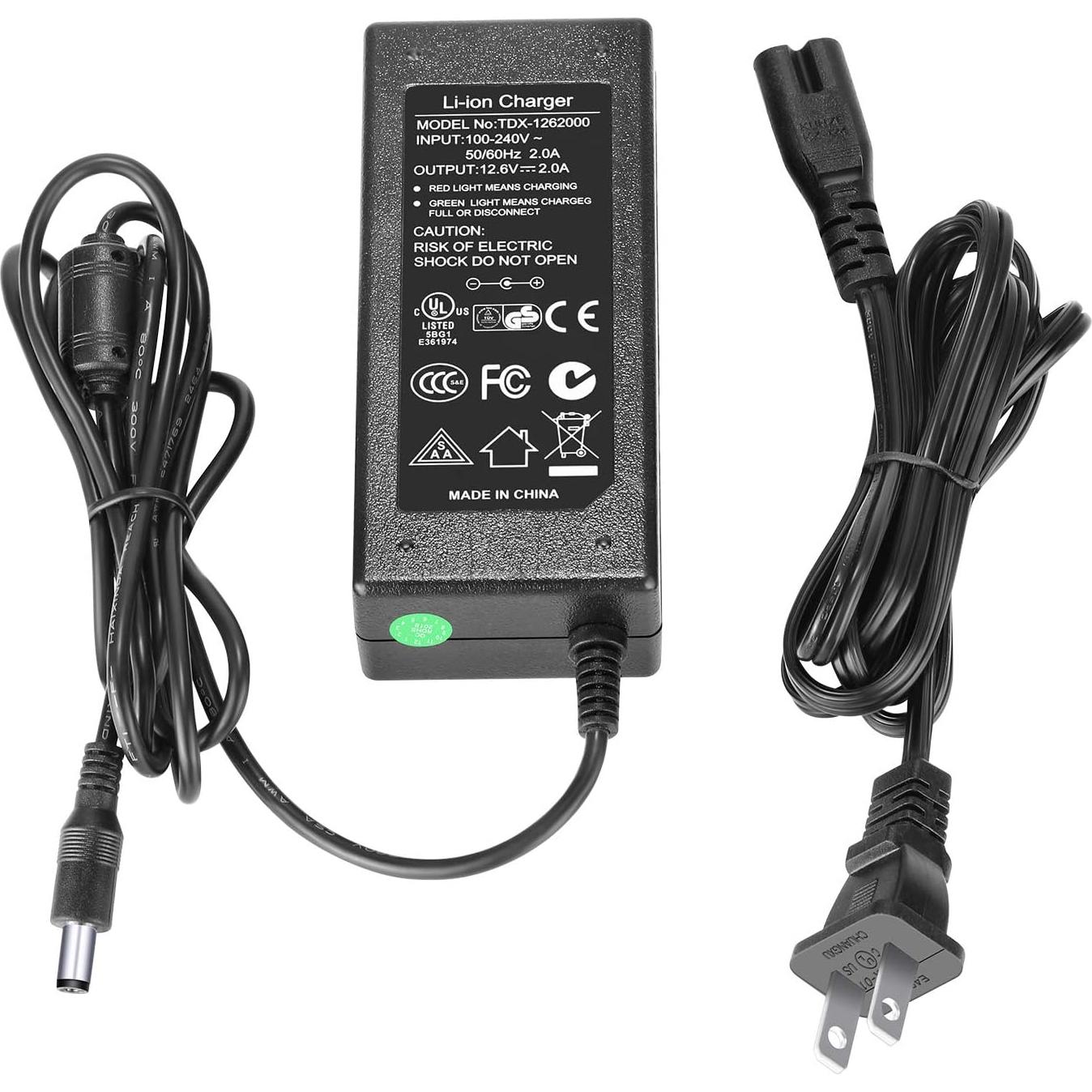 Adaptador de Batería Neewer Vision 4/5, 12.6V 2.0A, Enchufe US