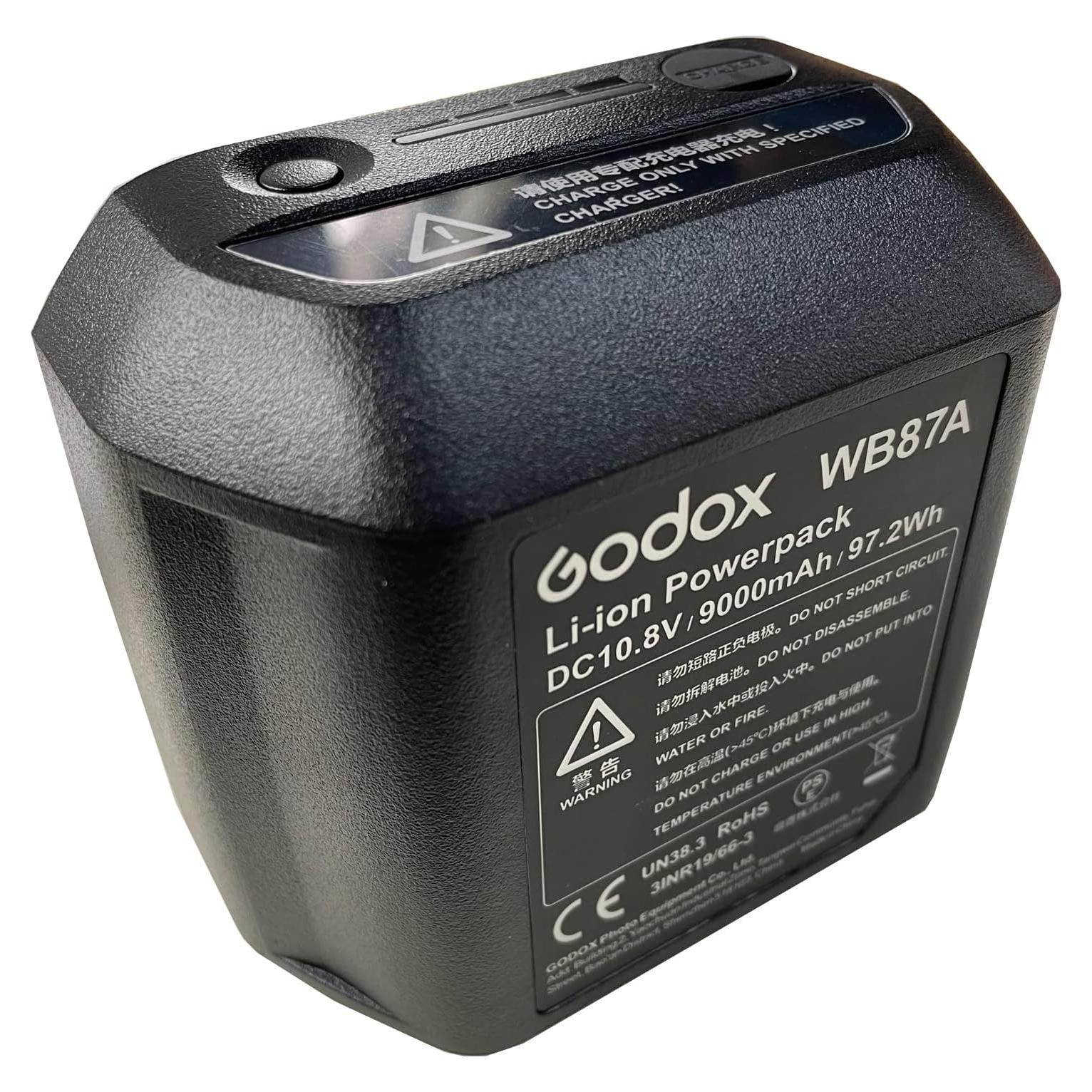 Batería Godox WB87A 10.8V 9000mAh para Flashes AD600