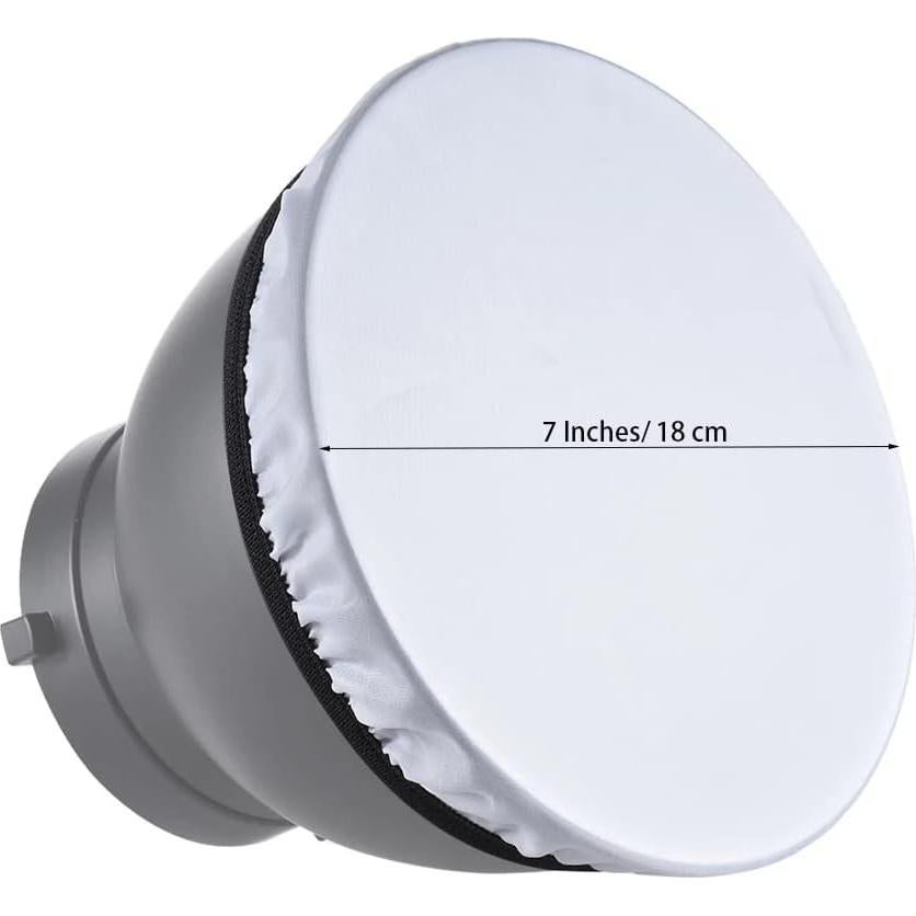 5 Piezas Difusores de Luz 18 cm Jori para Estudio Fotográfico