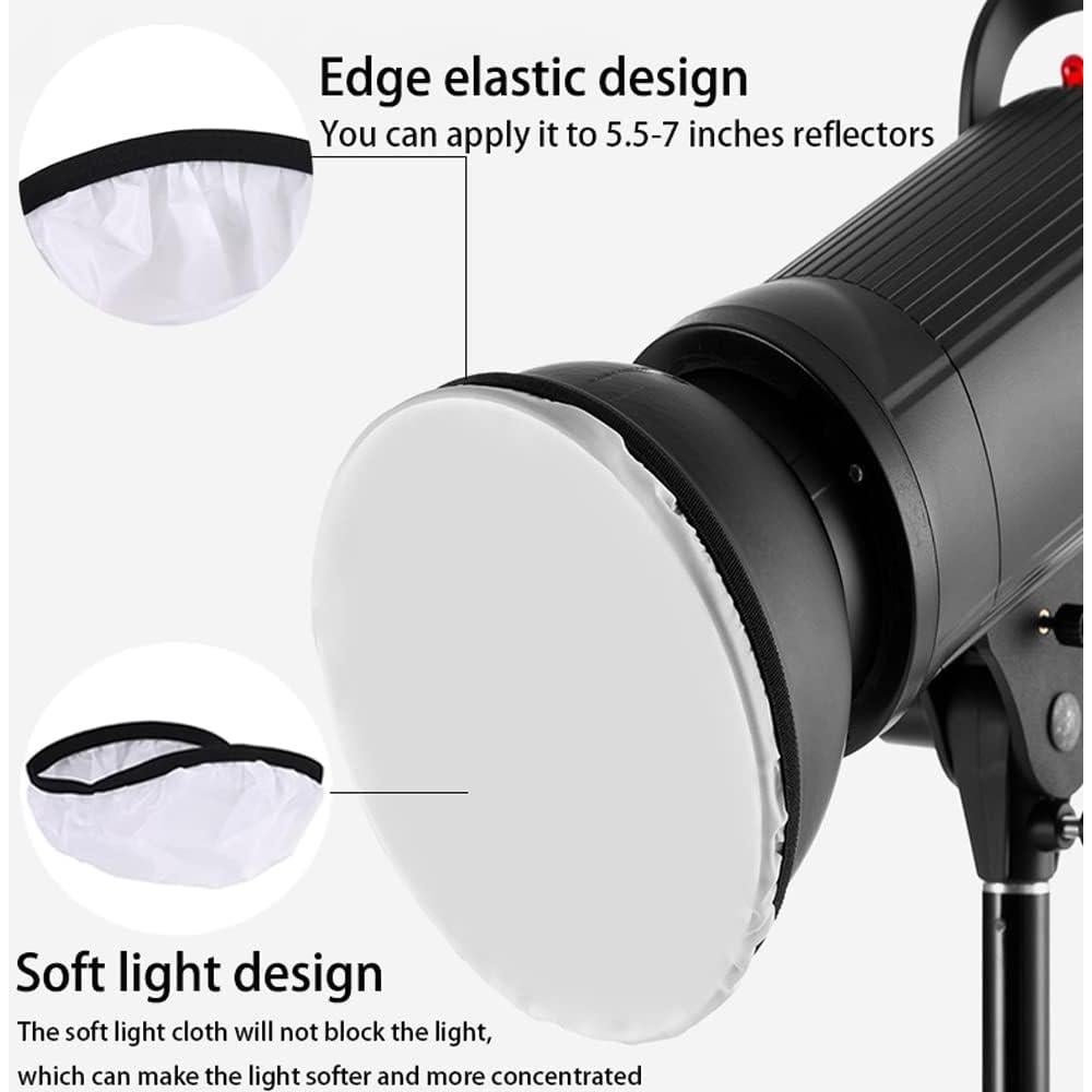 5 Piezas Difusores de Luz 18 cm Jori para Estudio Fotográfico