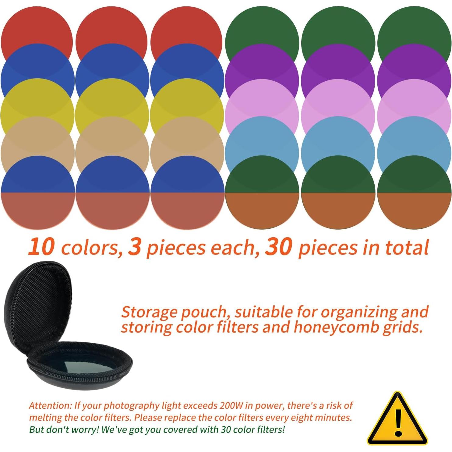 Kit Snoot Profesional Kanfouaela con 30 Filtros de Gel y Bolsa