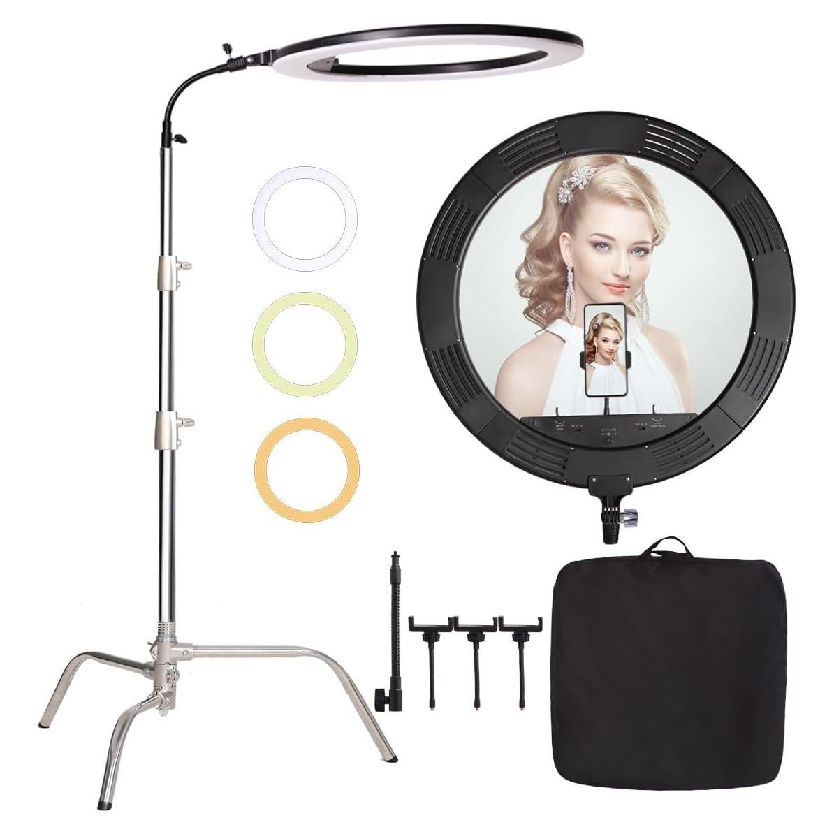 Anillo de luz grande 63.5cm GSKAIWEN 75W bi-color regulable