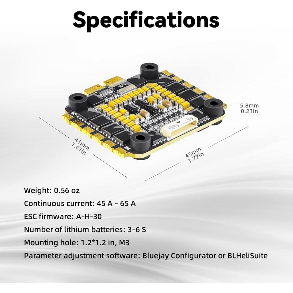 Controlador Electrónico de Velocidad 55A Radiolink FLYCOLOR para Drone