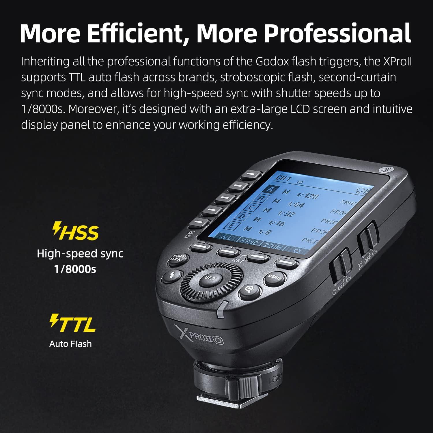 Disparador Inalámbrico Godox XProII-O TTL 1/8000s HSS