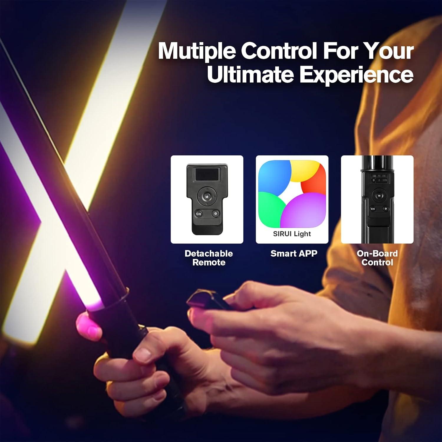 Varita de Luz LED RGB SIRUI T60 Portátil 74cm Batería Recargable