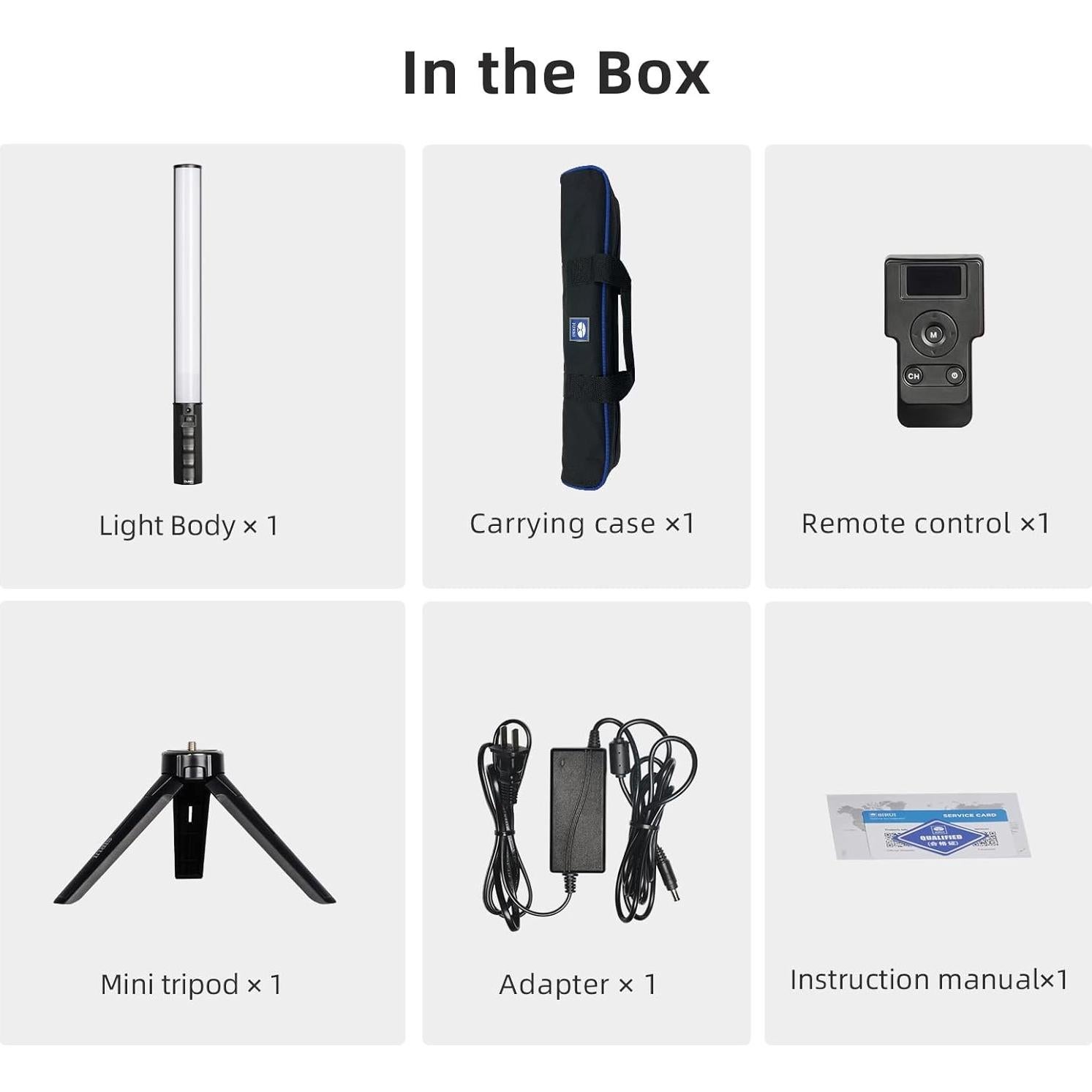 Varita de Luz LED RGB SIRUI T60 Portátil 74cm Batería Recargable