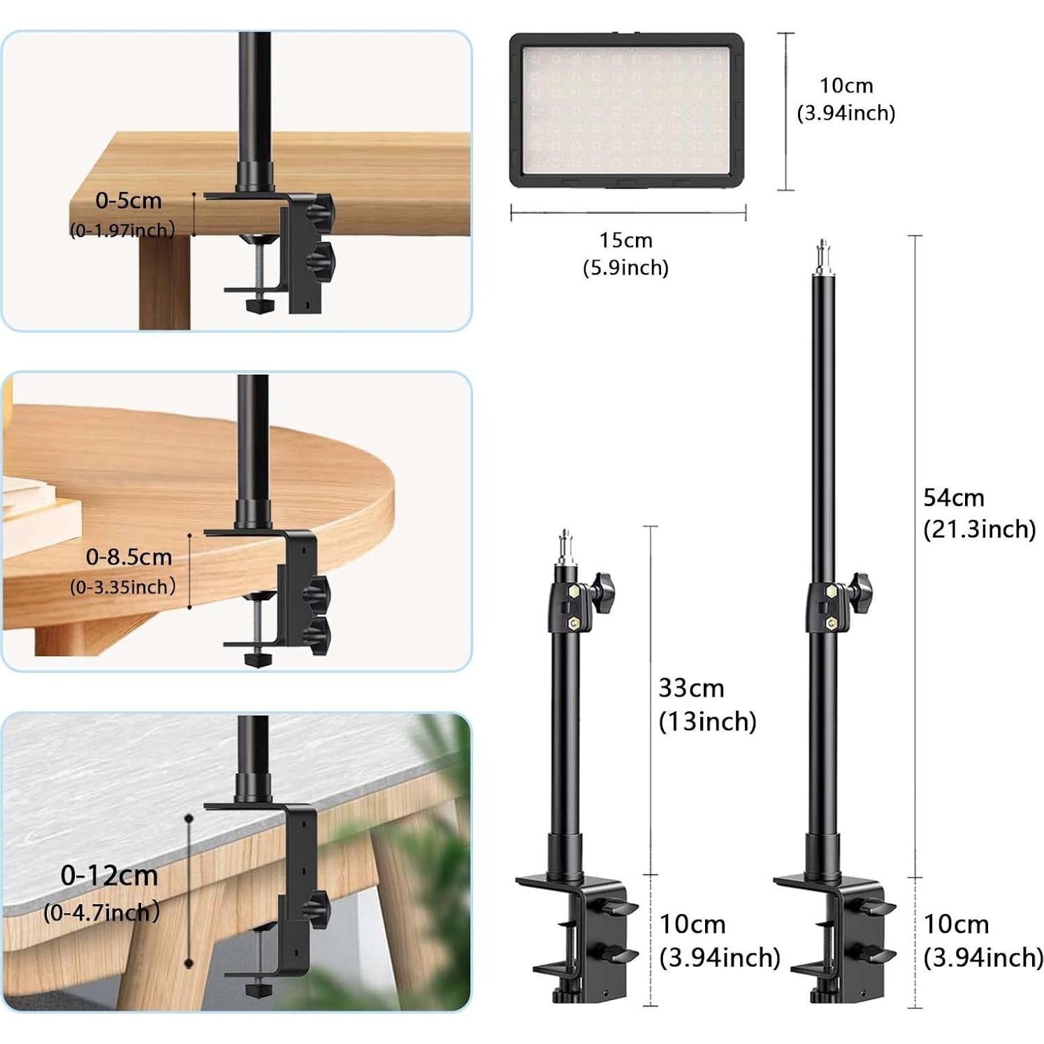 Luz LED de Escritorio YouPro PB004 con 9 Filtros de Color