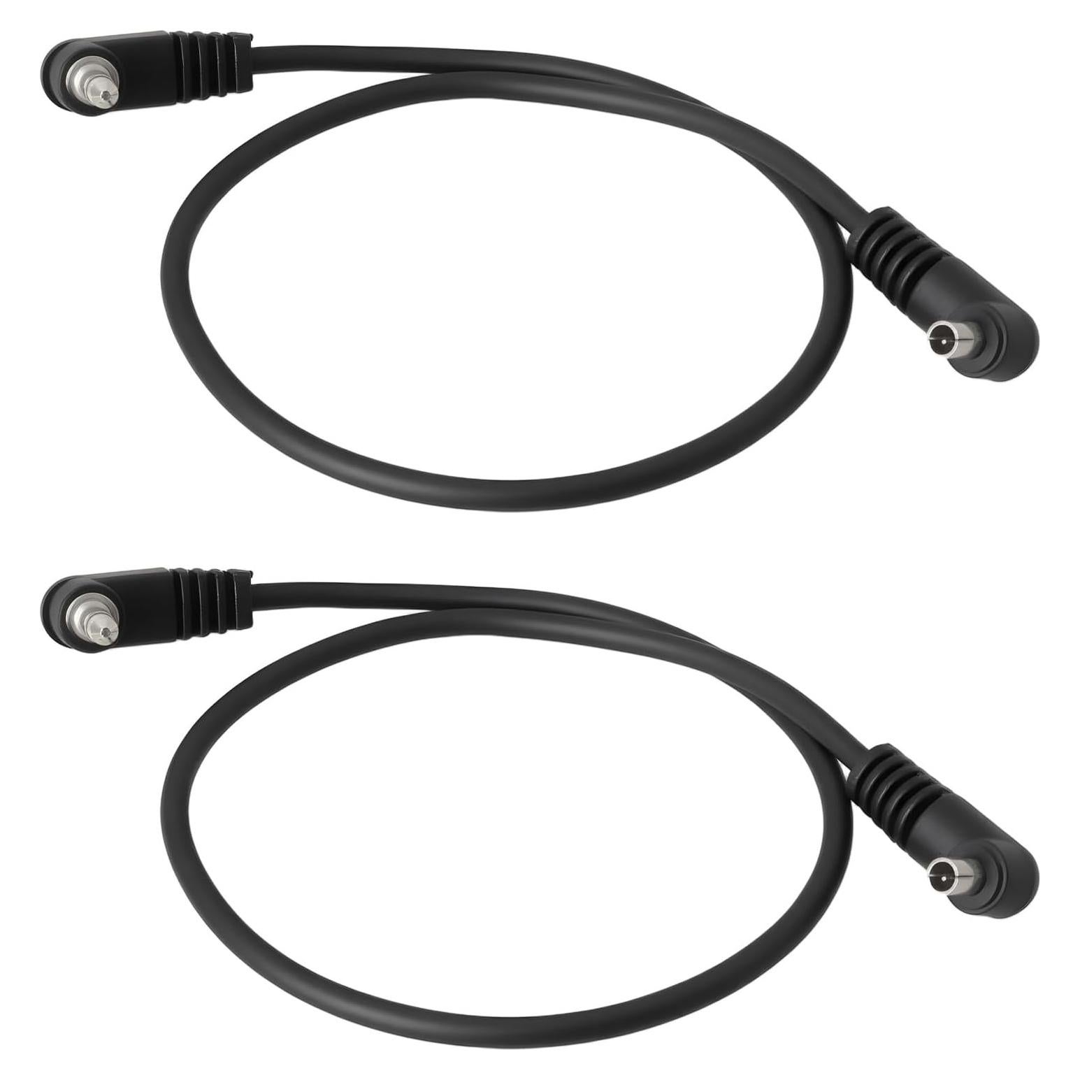 2 Cables de Sincronización PC 3.5mm para Fotografía Estudio