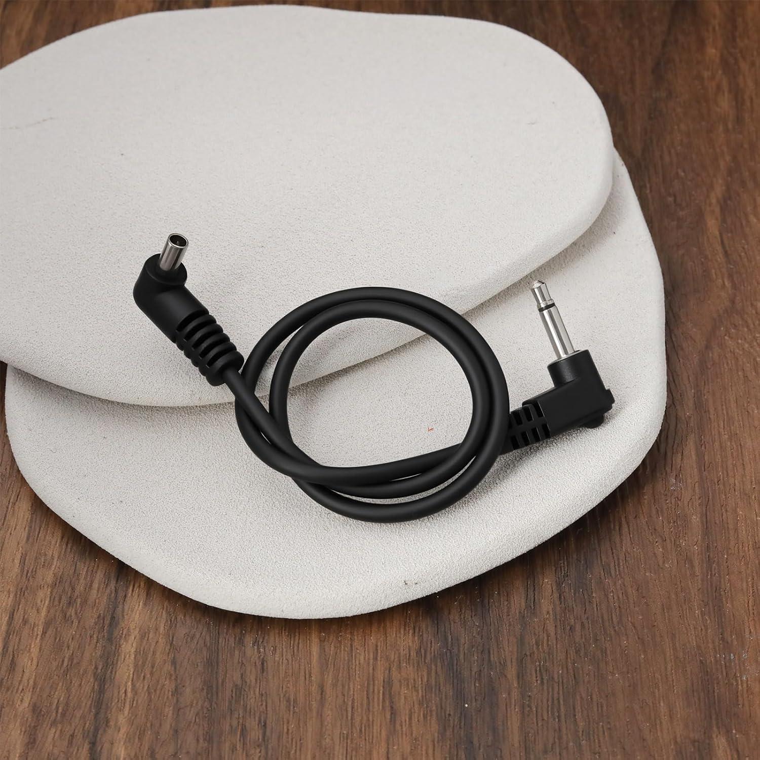 2 Cables de Sincronización PC 3.5mm para Fotografía Estudio