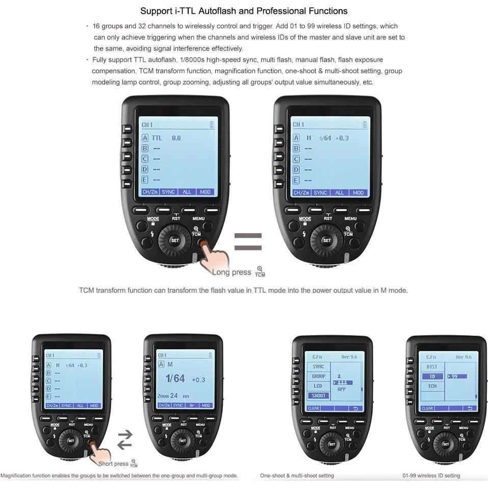 Disparador Inalámbrico TTL Godox XPro-N para Nikon + Softbox P90L 90cm