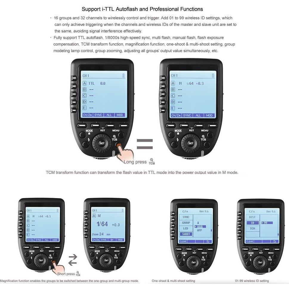Disparador Inalámbrico TTL Godox XPro-N para Nikon + Softbox P90L 90cm