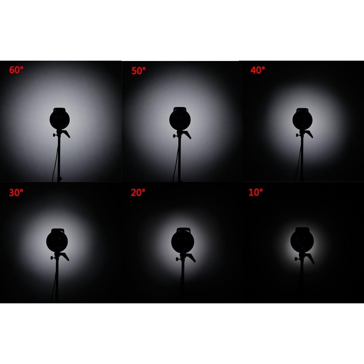 Reflector Godox 18cm con Difusor y Rejillas para Luz de Estudio