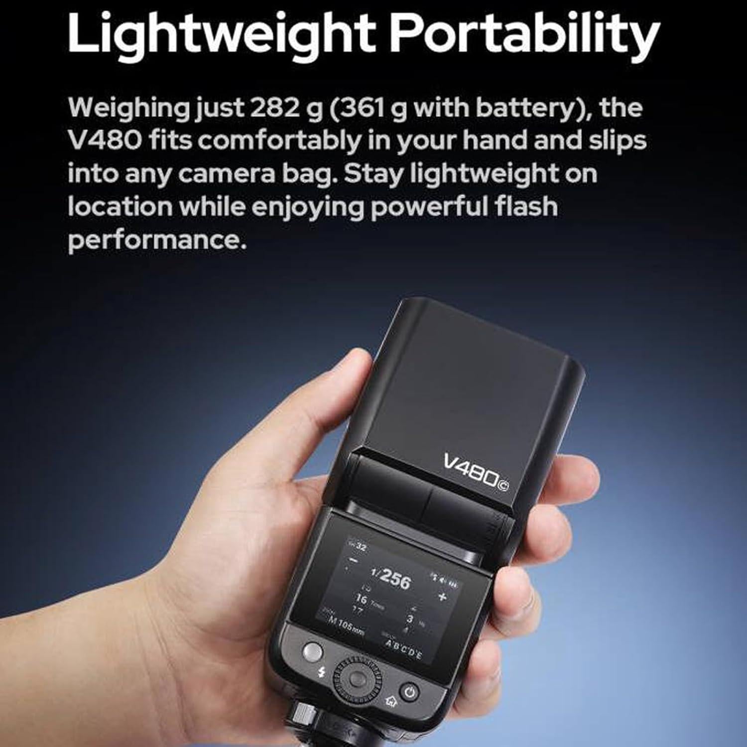 Flash Godox V480C para Cámara Canon TTL HSS 1/8000s