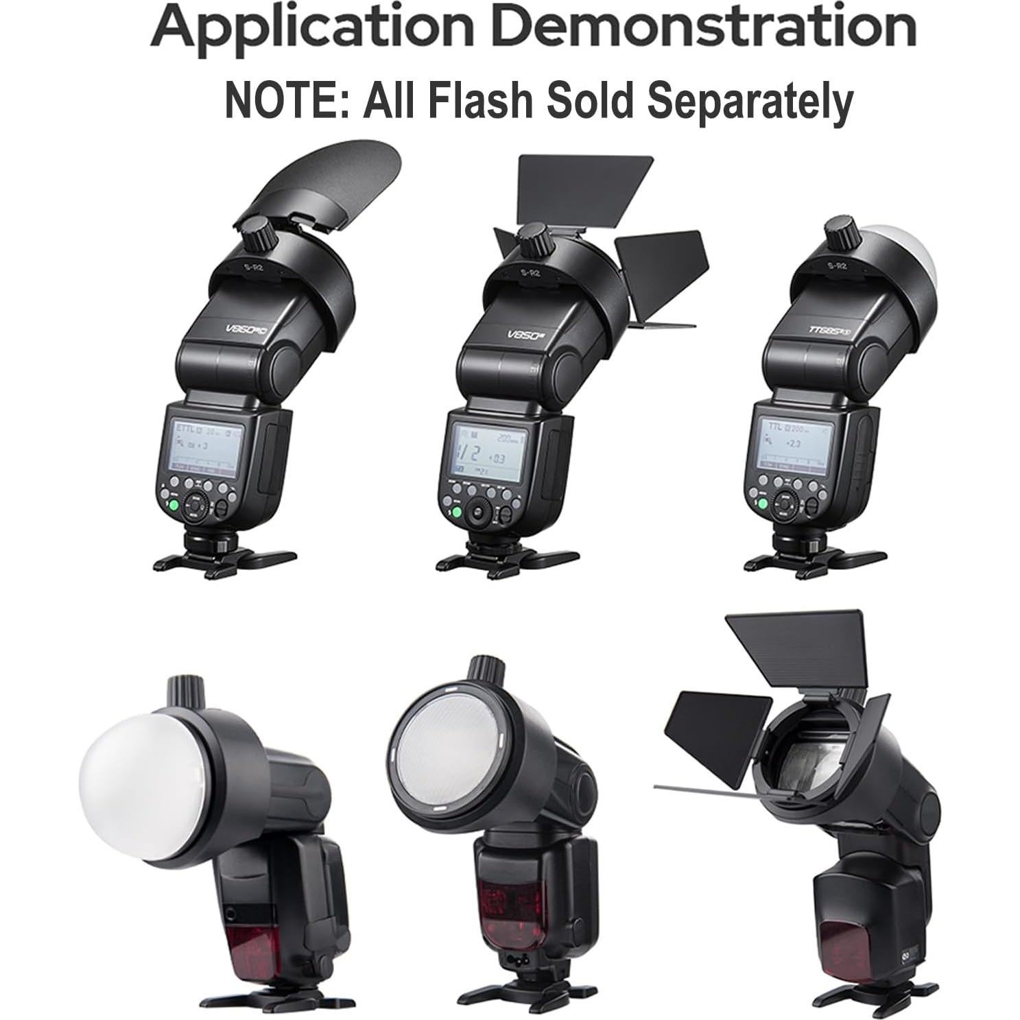 Adaptador Godox S-R2 para Flash AD200 Pro y V860III