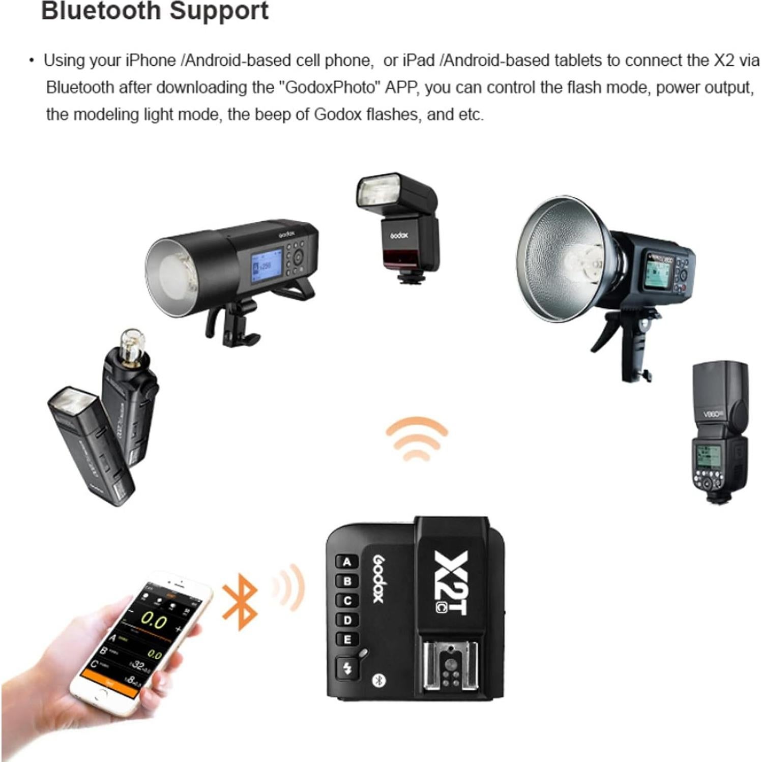 Disparador Inalámbrico TTL Godox X2T-C para Canon con Receptor