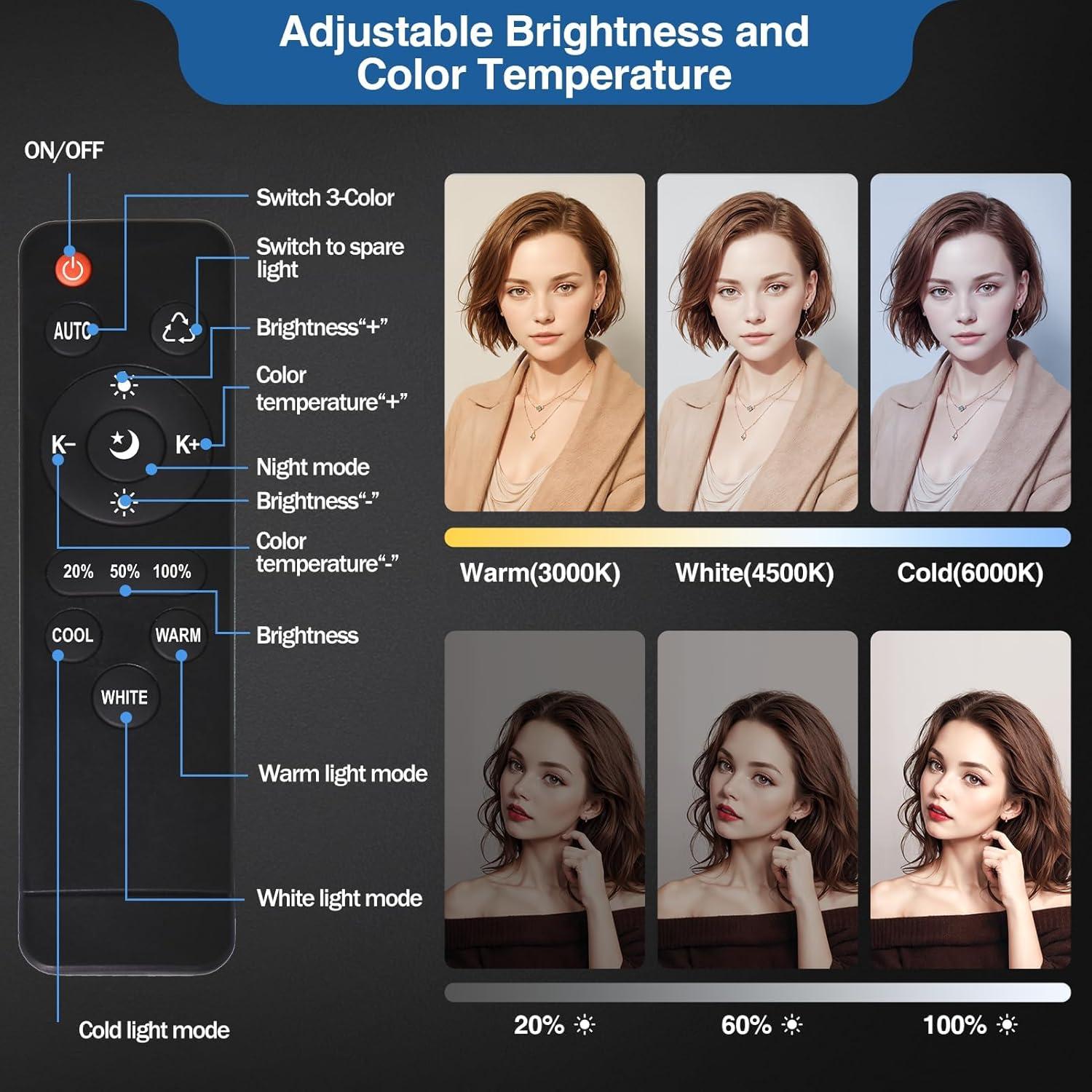 Kit de Iluminación Softbox EMART 40x40cm con Fondo Verde 2.13x3.05m