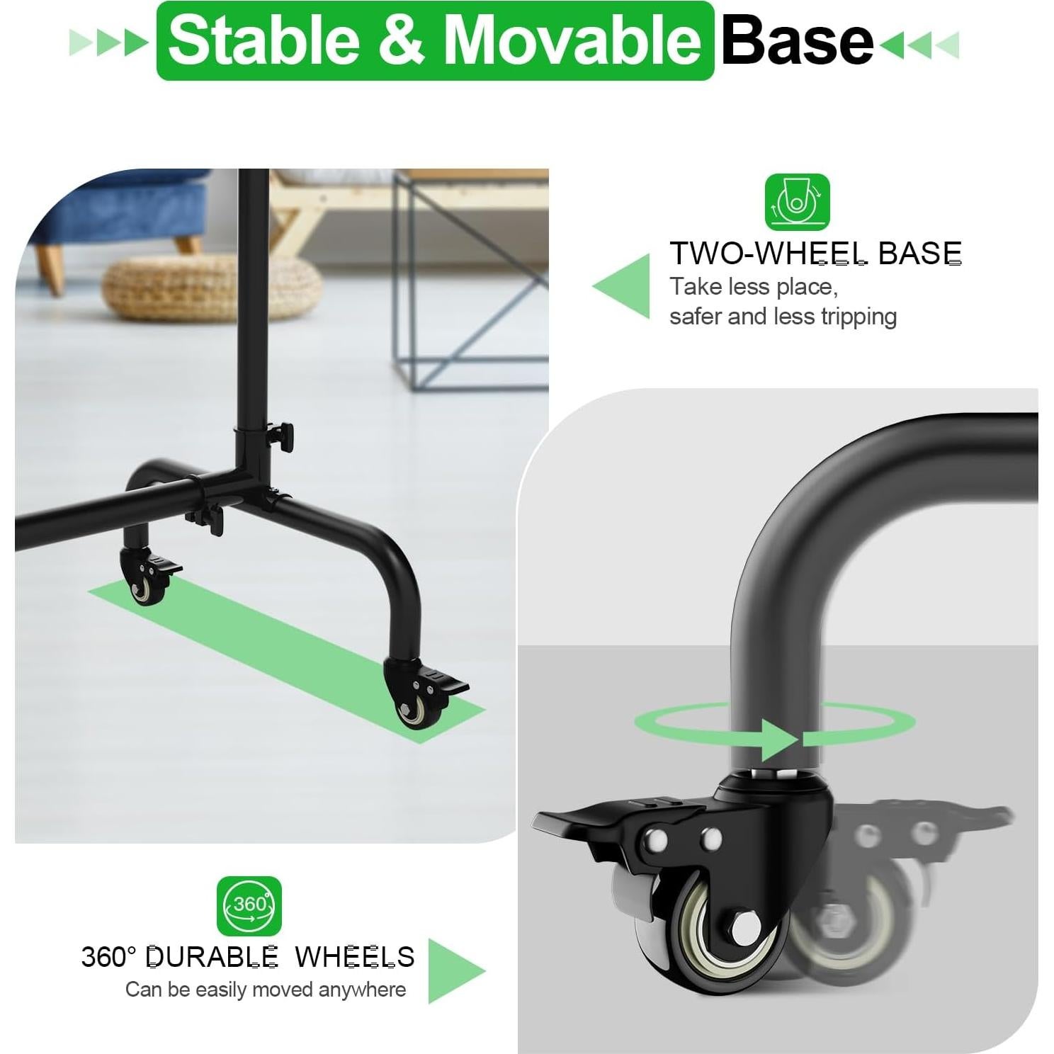 Kit de Iluminación Softbox EMART 40x40cm con Fondo Verde 2.13x3.05m