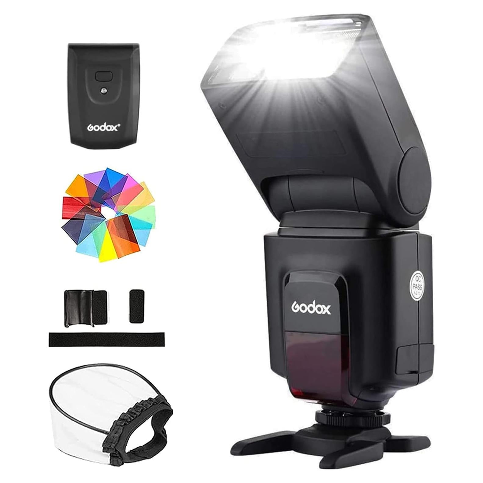 Flash Godox TT520II Speedlite Inalámbrico para DSLR Canon Nikon