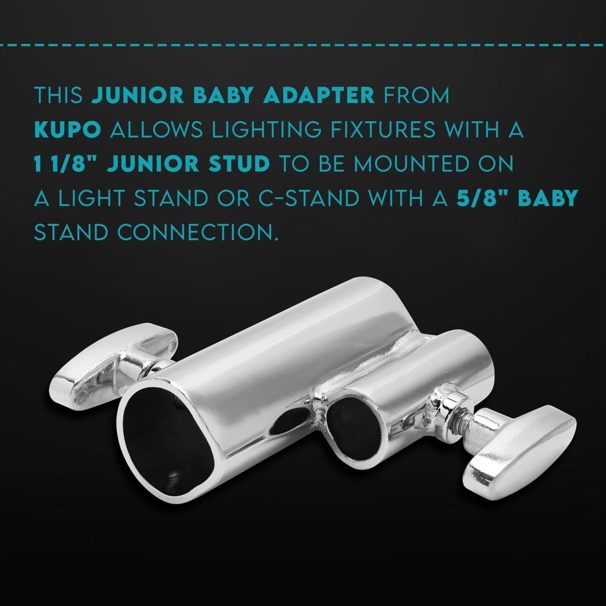 Adaptador Junior Baby Flashpoint 1-1/8" a 5/8" - Acero Duradero