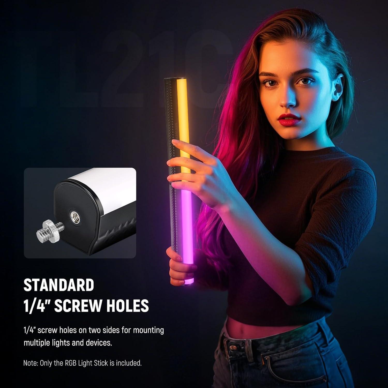 Varita de Luz RGB NEEWER TL21C con Trípode de Escritorio