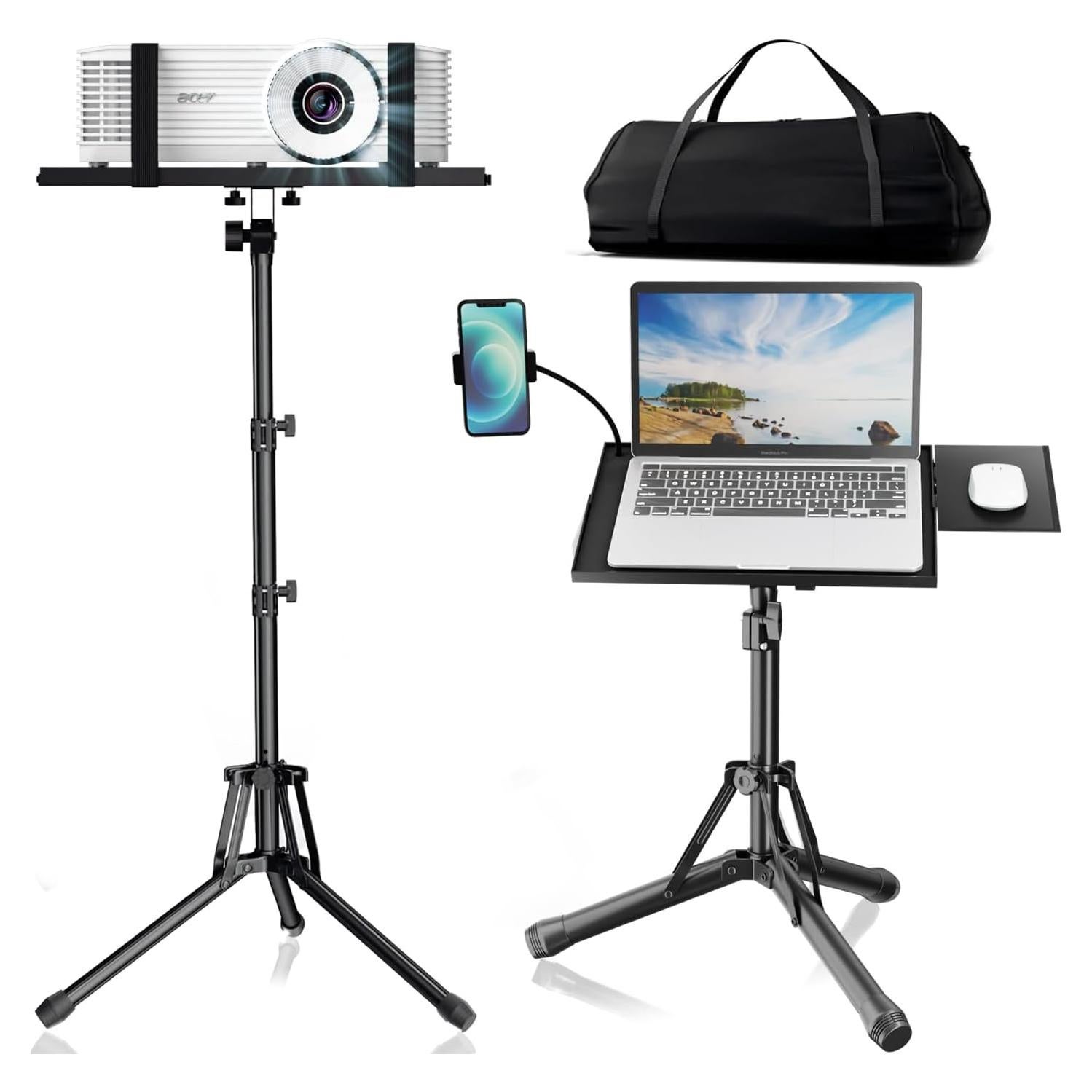 Soporte de Proyector Tripode ORWOD Altura Ajustable 50.8-152.4 cm