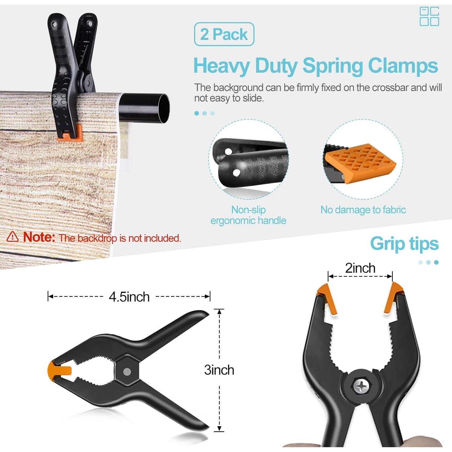 Soporte de Fondo Ajustable EMART 2.74m x 3.05m para Fotografía