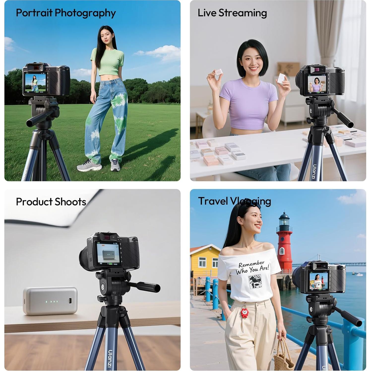 Trípode de Viaje ULANZI TT39 con Cabeza Fluida 154.94 cm