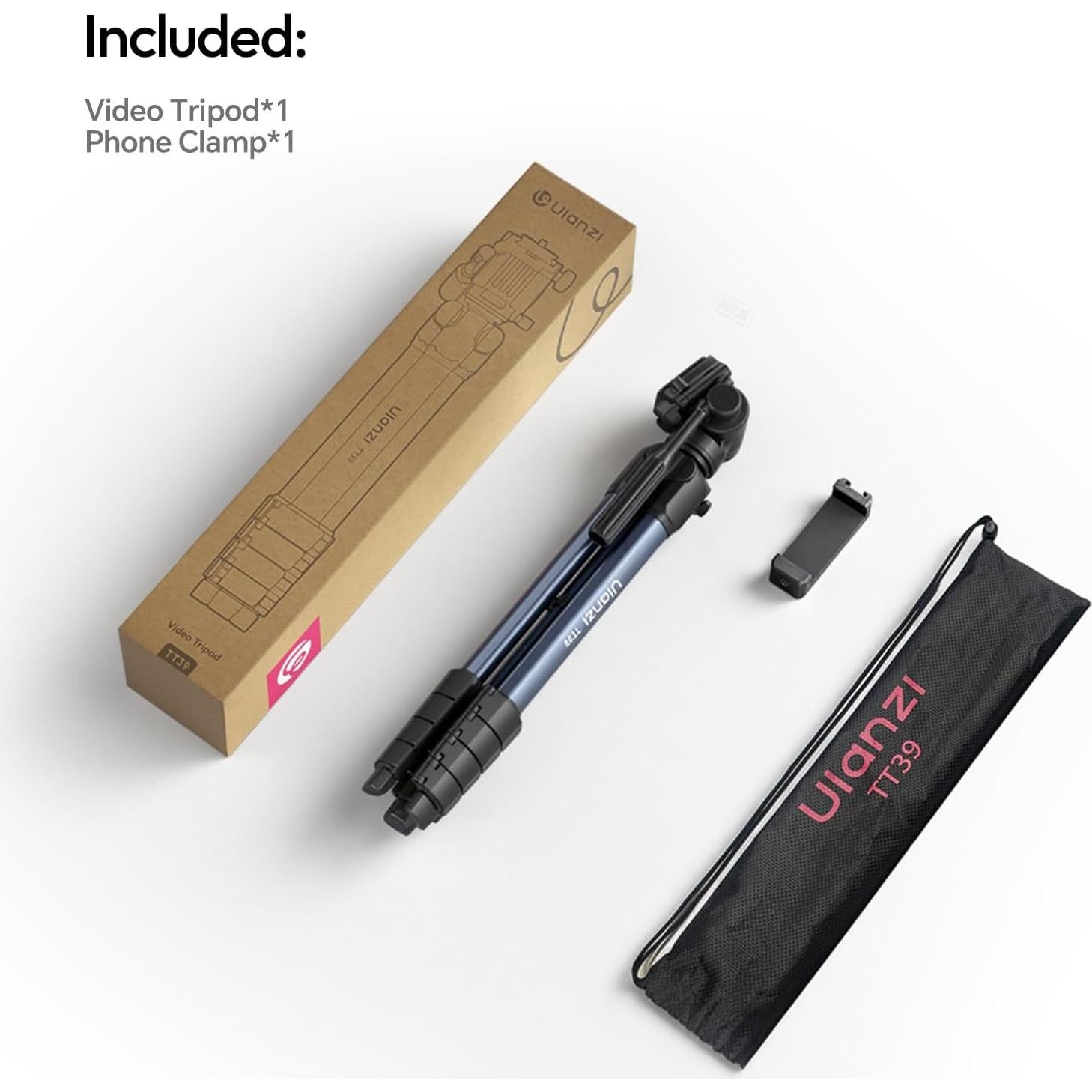 Trípode de Viaje ULANZI TT39 con Cabeza Fluida 154.94 cm