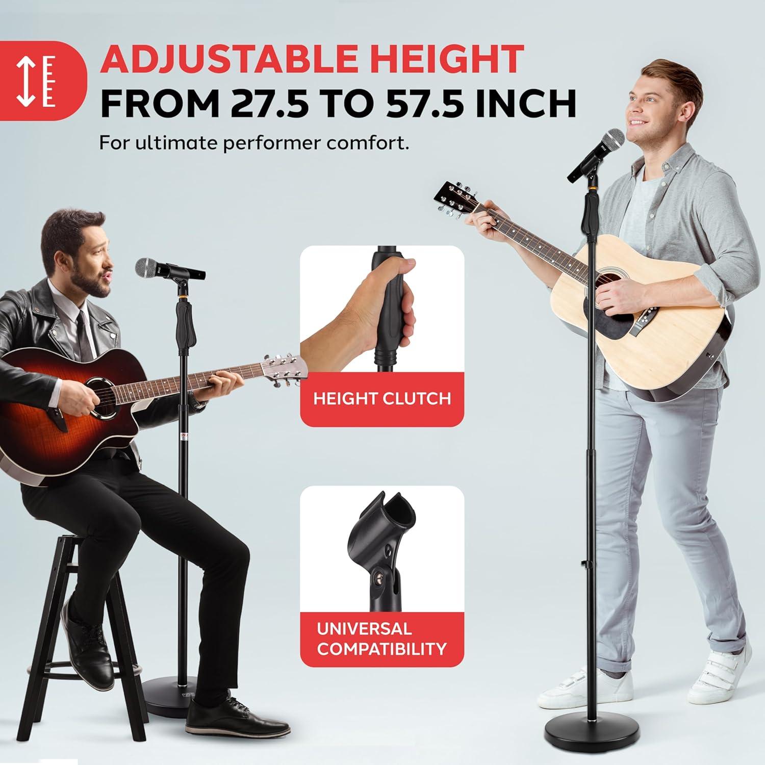 Soporte de Micrófono Pyle PMKS40 Ajustable 69.85-146.05 cm