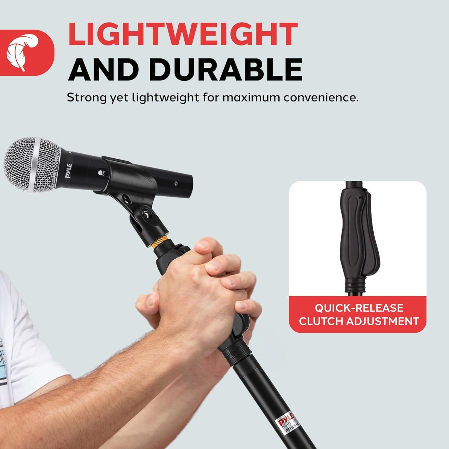 Soporte de Micrófono Pyle PMKS40 Ajustable 69.85-146.05 cm