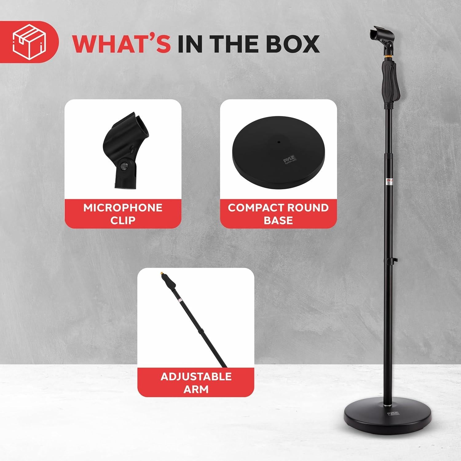 Soporte de Micrófono Pyle PMKS40 Ajustable 69.85-146.05 cm