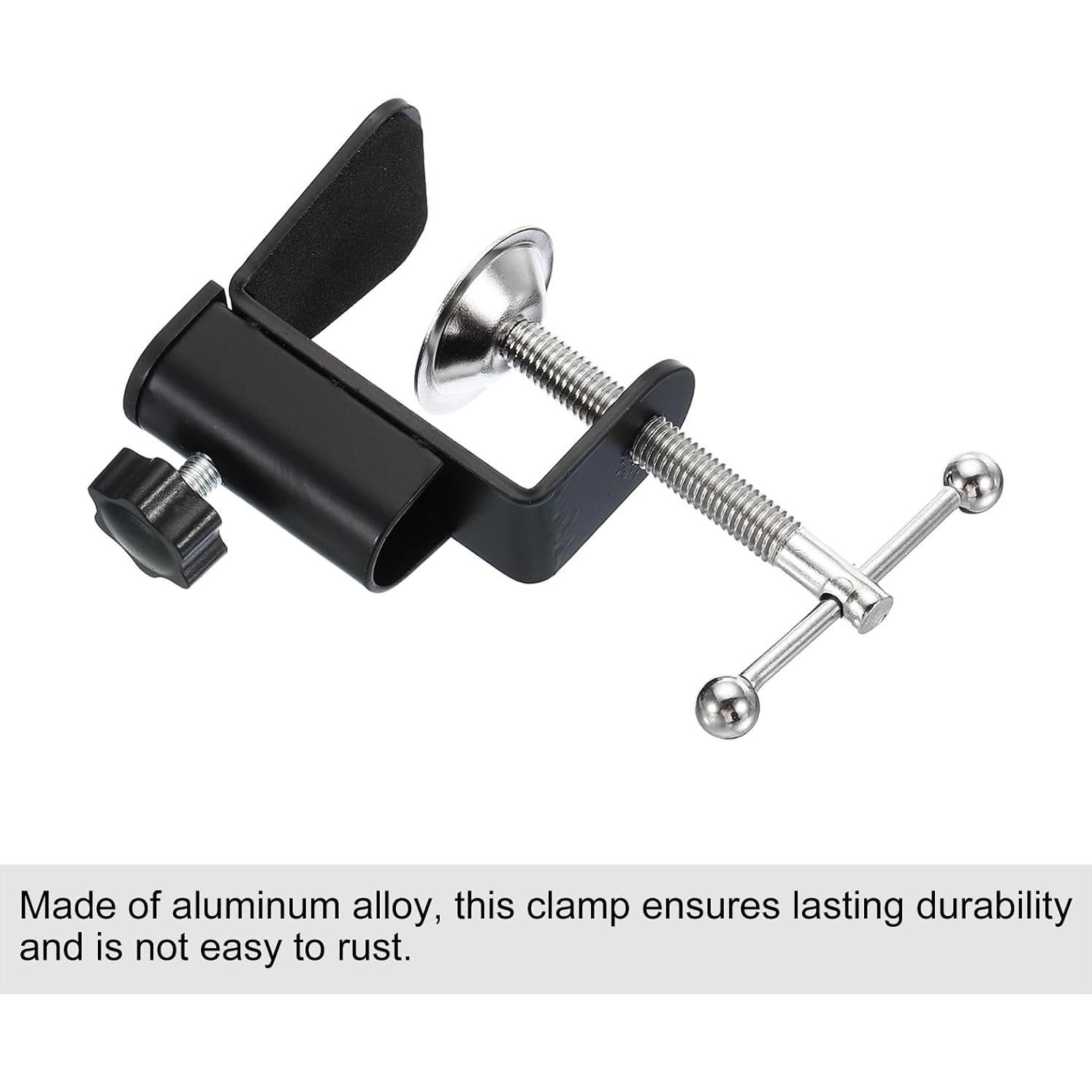 Abrazadera de Escritorio PATIKIL de Aluminio Negro 80x35x75mm