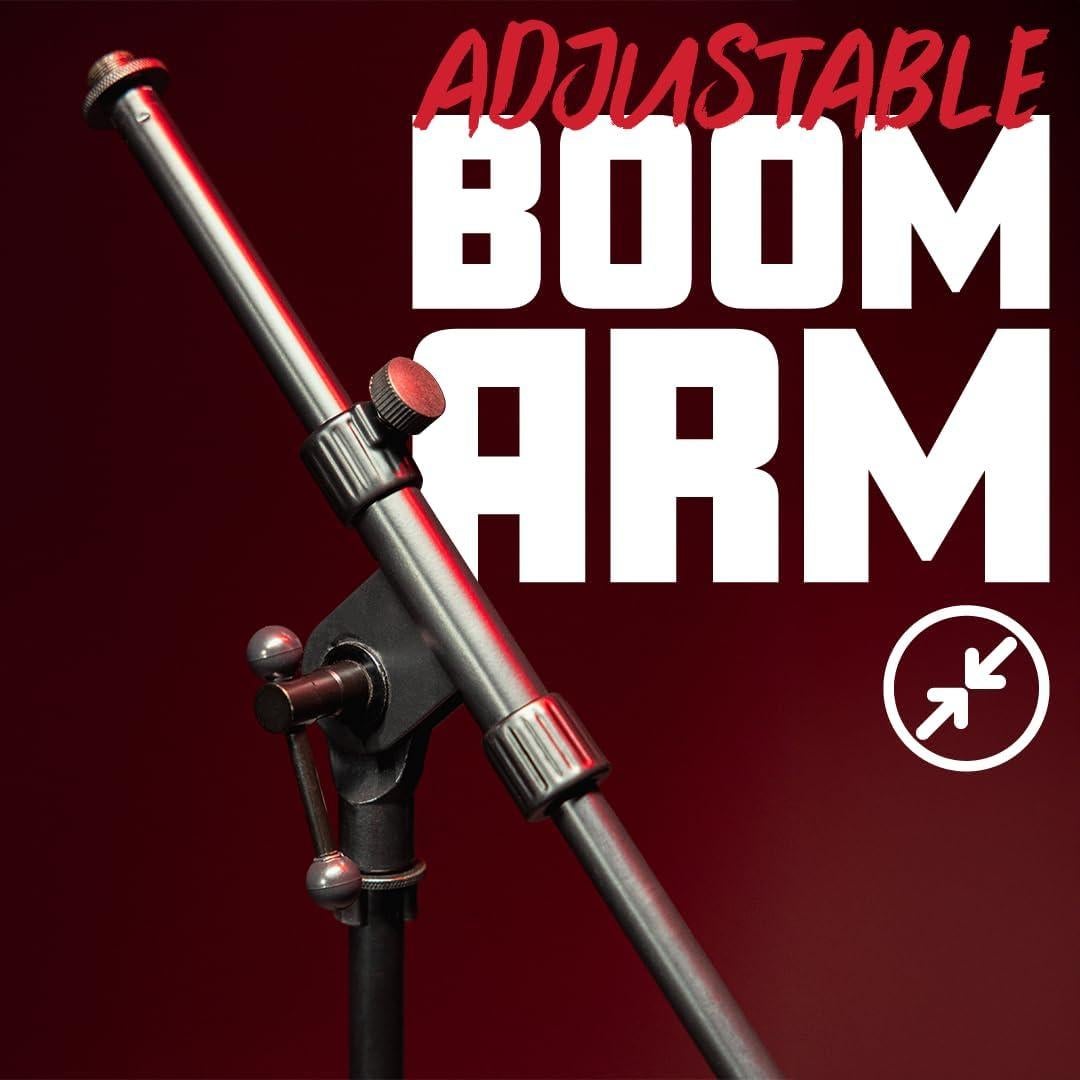 Soporte de Micrófono Trípode Rok-It RI-MIC-520 Ajustable 80-156 cm