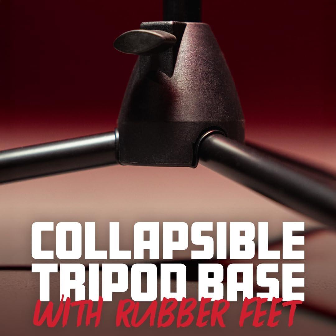 Soporte de Micrófono Trípode Rok-It RI-MIC-520 Ajustable 80-156 cm