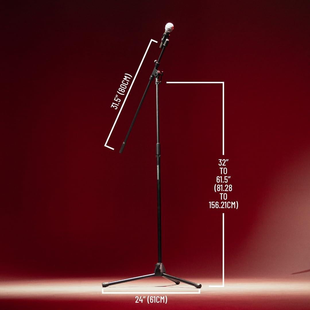 Soporte de Micrófono Trípode Rok-It RI-MIC-520 Ajustable 80-156 cm