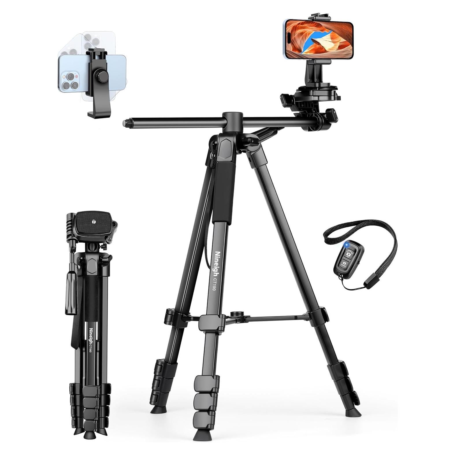 Trípode para Teléfono Nineigh CT190 75 Pulgadas Aluminio