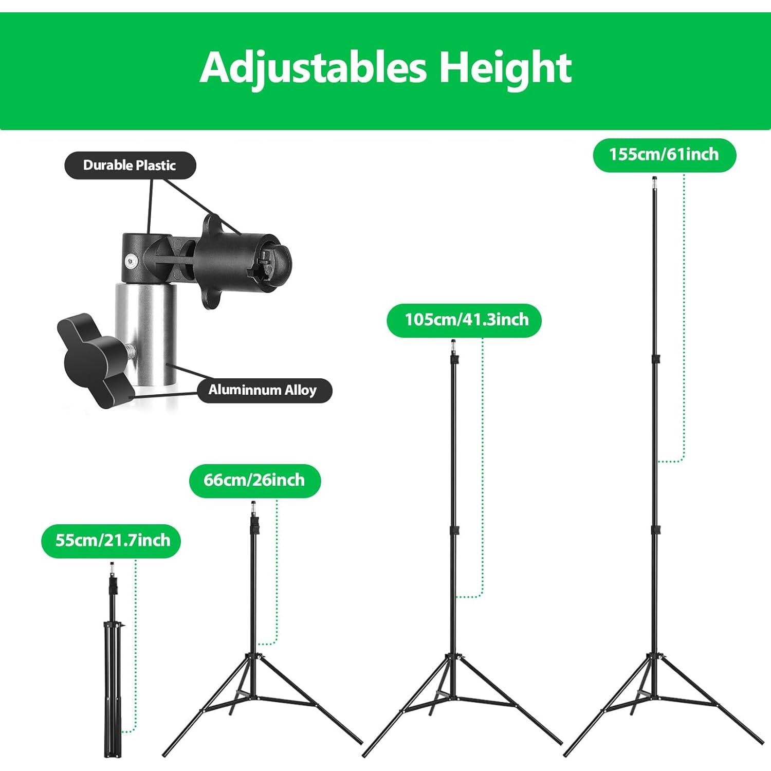 Fondo Verde y Azul Plegable Hahawalker 150x100 cm con Soporte
