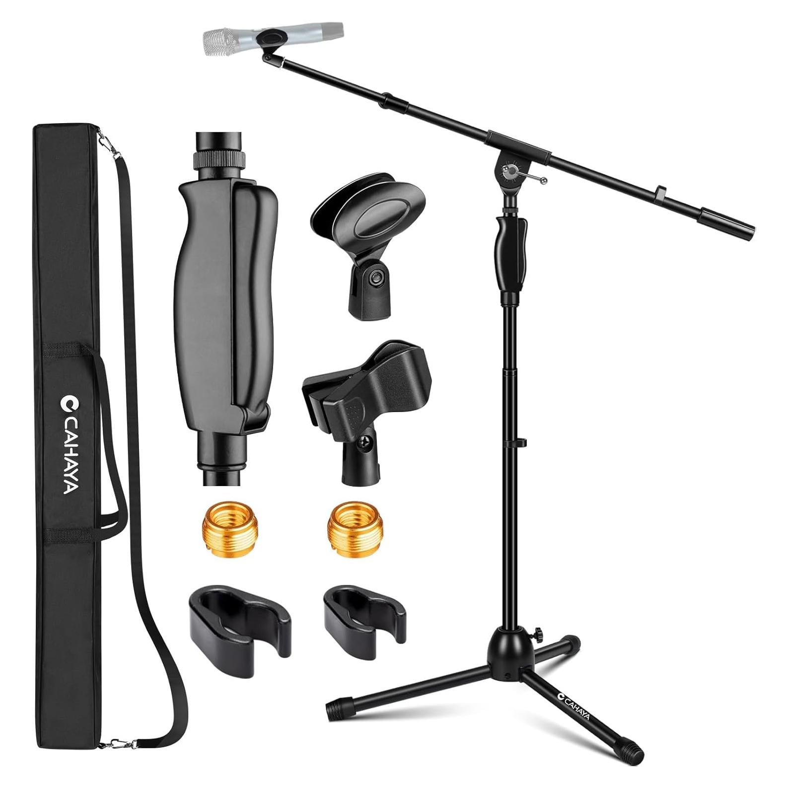Soporte de Micrófono Tripode CAHAYA con Ajuste de Altura