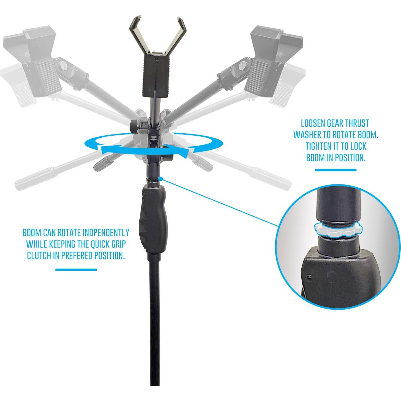 Soporte de Micrófono AxcessAbles MS-201RB 2-Pack con Brazo Telescópico
