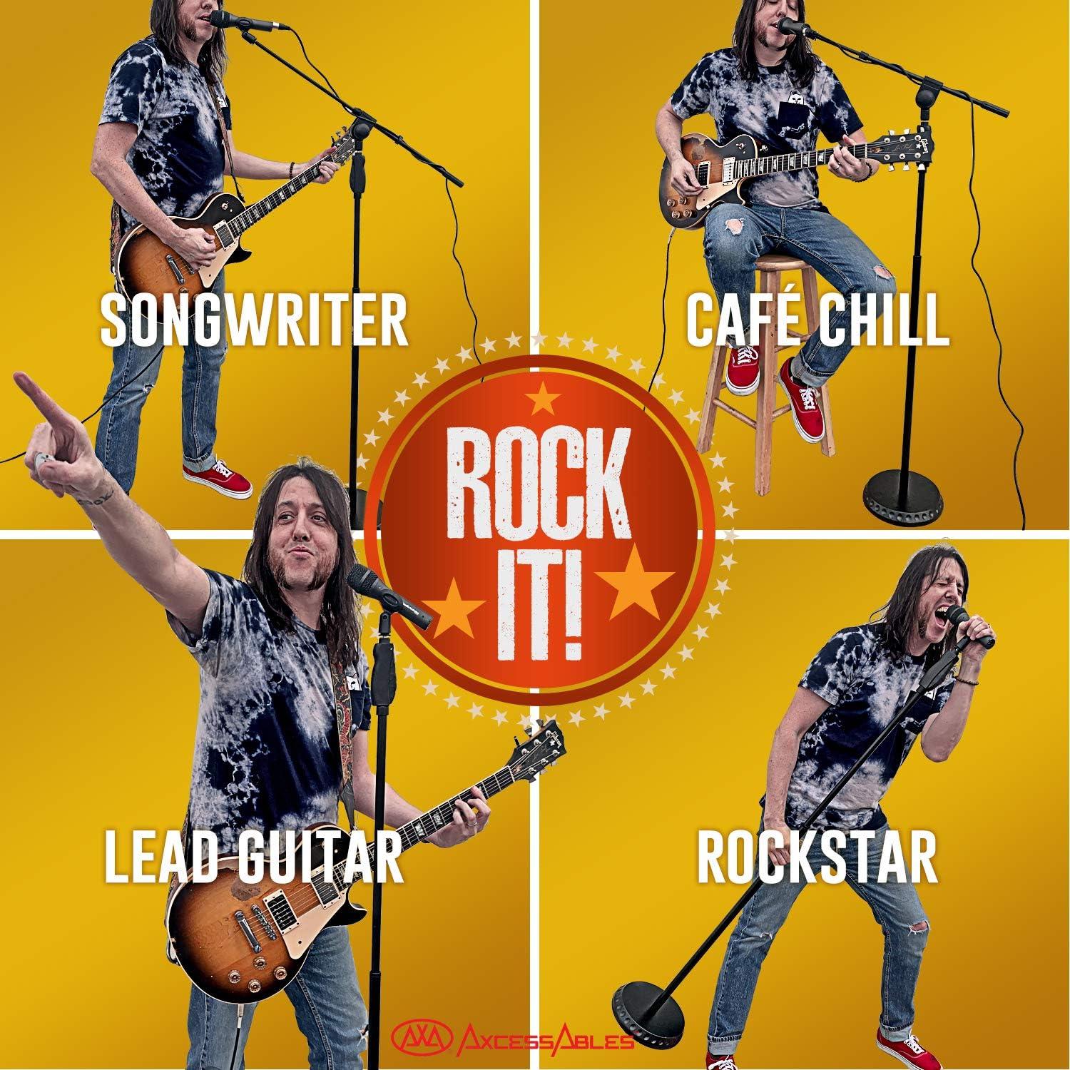 Soporte de Micrófono AxcessAbles MS-201RB 2-Pack con Brazo Telescópico