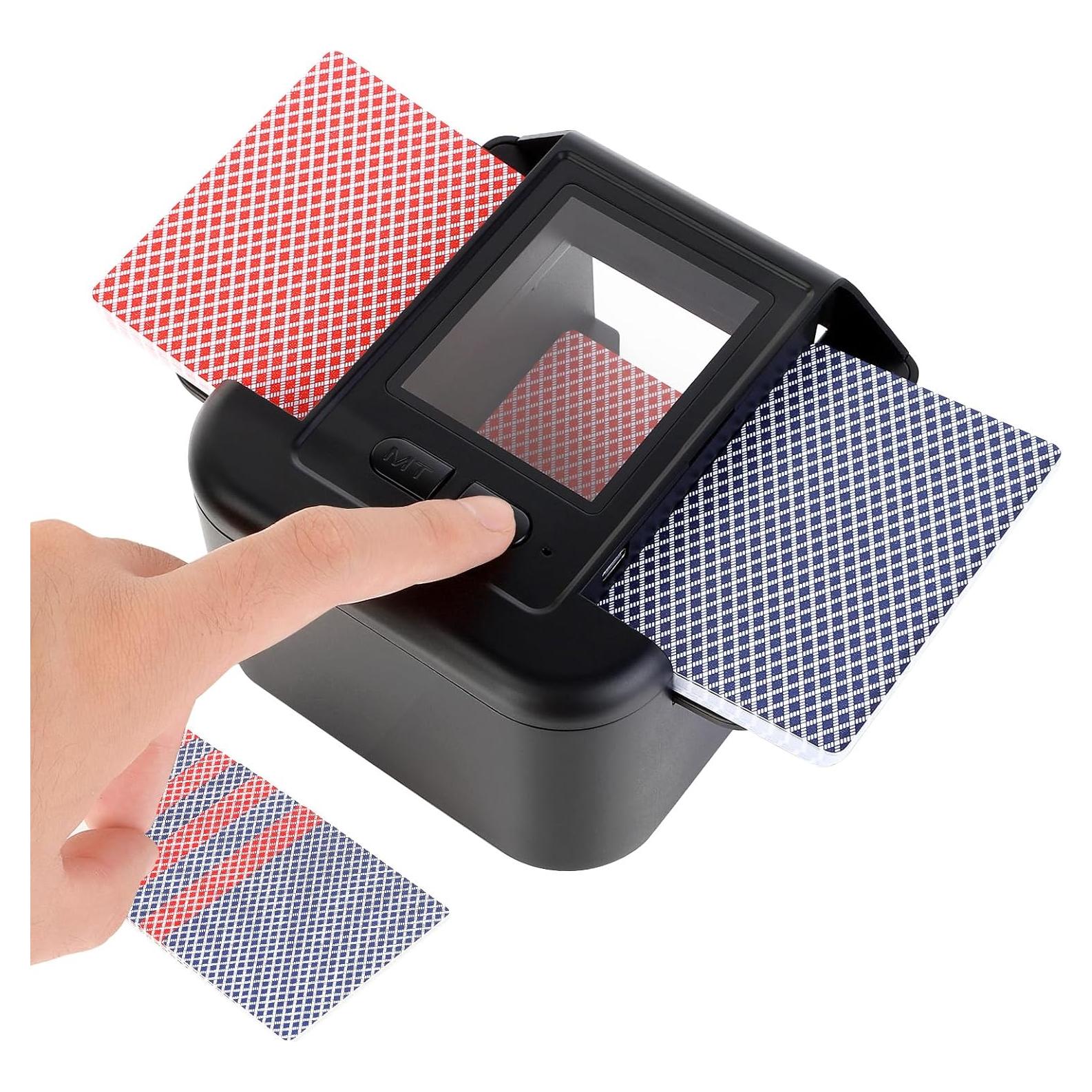 Barajador de Cartas Automático AOKUY-1, Batería 2000mAh, Silencioso