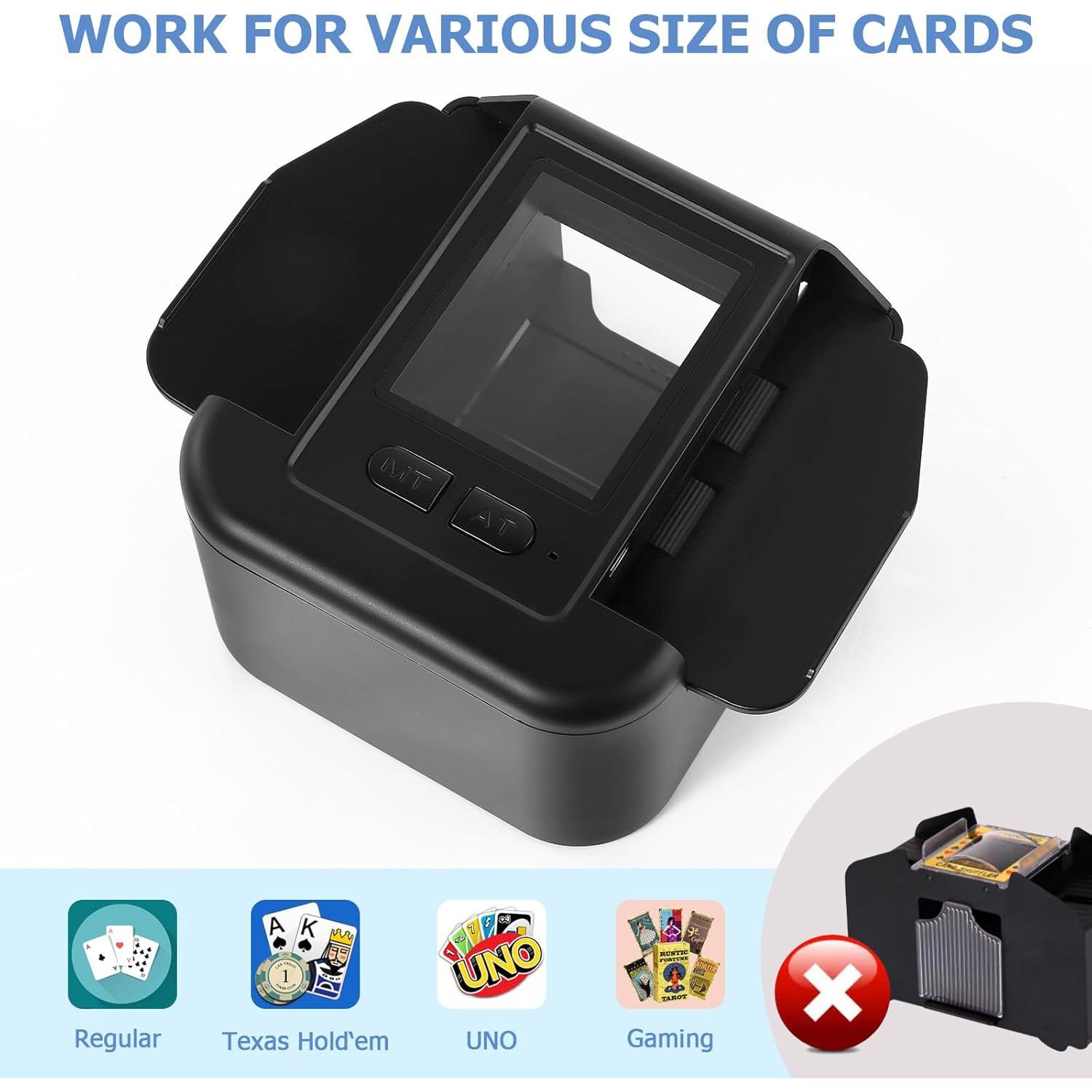 Barajador de Cartas Automático AOKUY-1, Batería 2000mAh, Silencioso