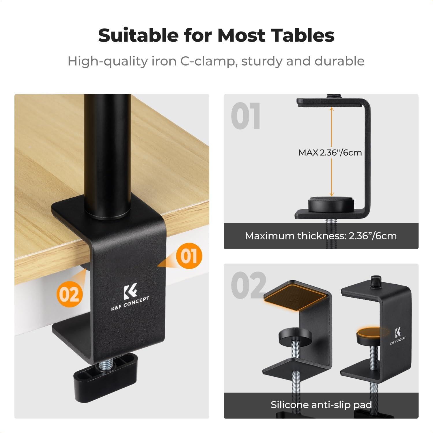 Soporte de Escritorio K&F CONCEPT para Cámara 41-95cm