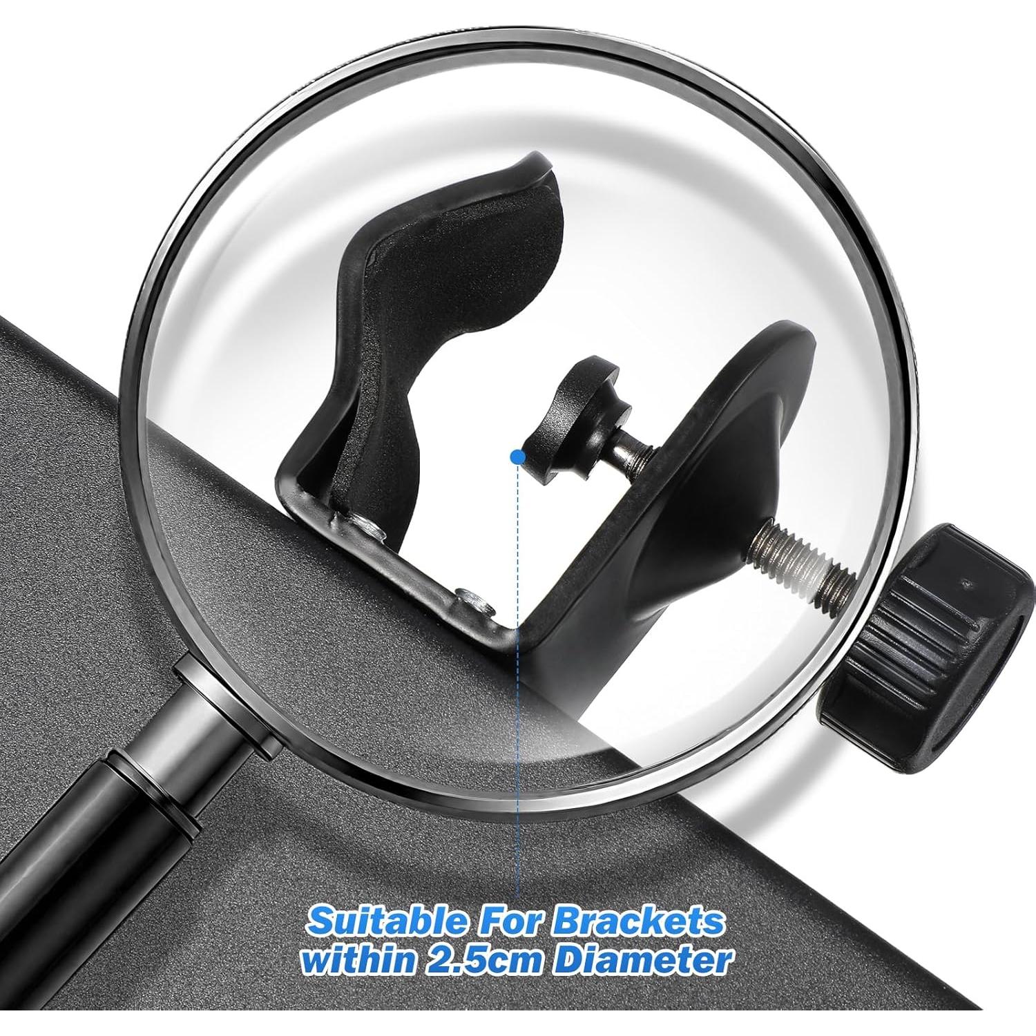 Bandeja Soporte Micrófono Universal Ajustable 20x19cm Negro