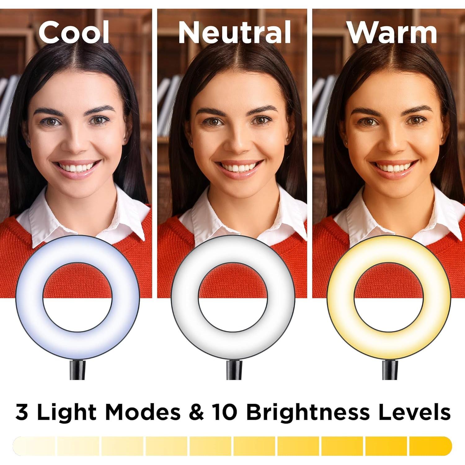 Soporte para teléfono con luz de anillo LED Merkury 60 cm